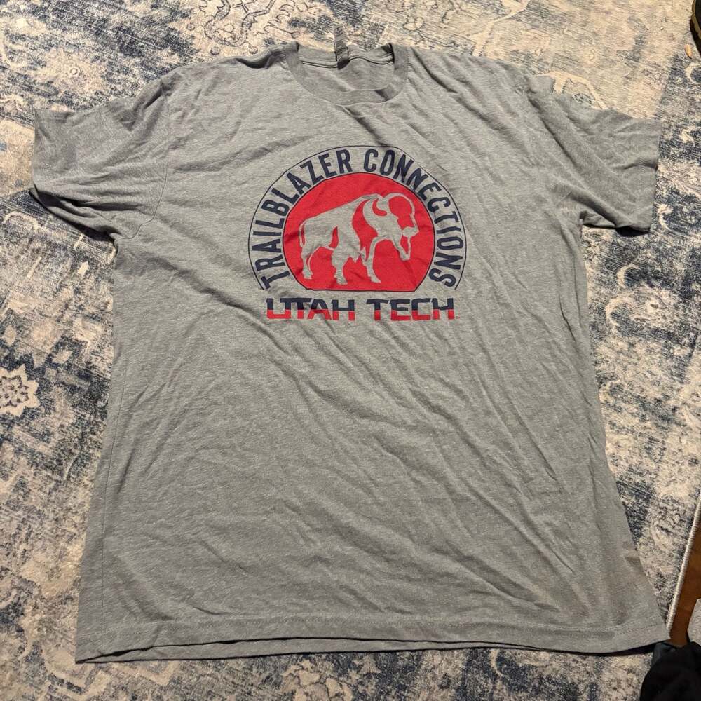 Next Level Apparel Utah Tech Trailblazer Connections T-Shirt, Heather Grey, XL